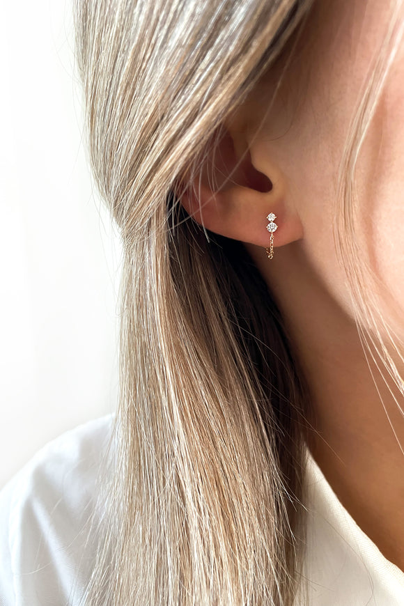 Boucles d'oreilles 'Lisa' Plaqué Or