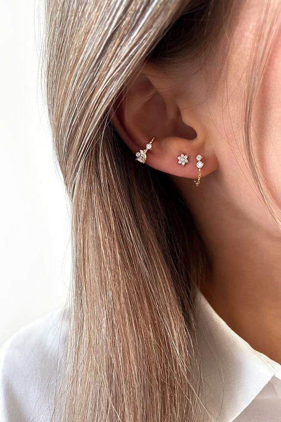 Bague d'oreille 'Kaymie' Plaqué Or