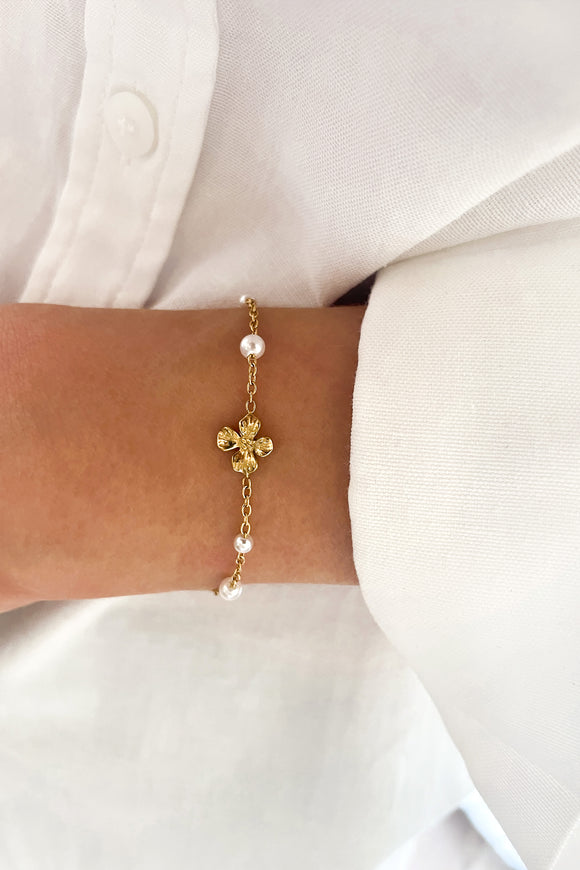 Bracelet 'Perline' doré