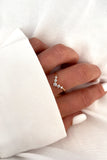 Bague 'Vee' Plaqué Or