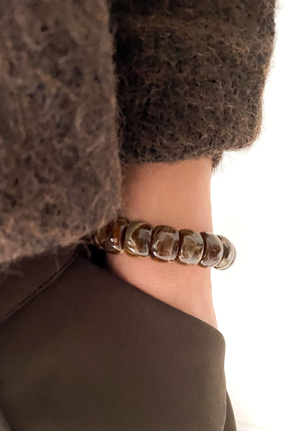 Bracelet 'Soren' chocolat