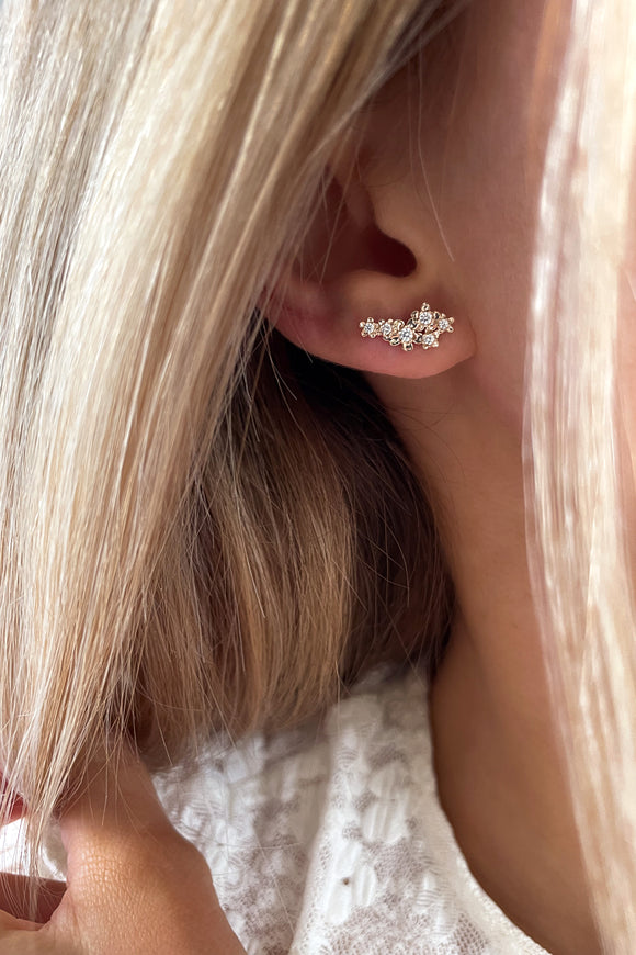 Boucles d'oreilles 'Aurore' Plaqué Or