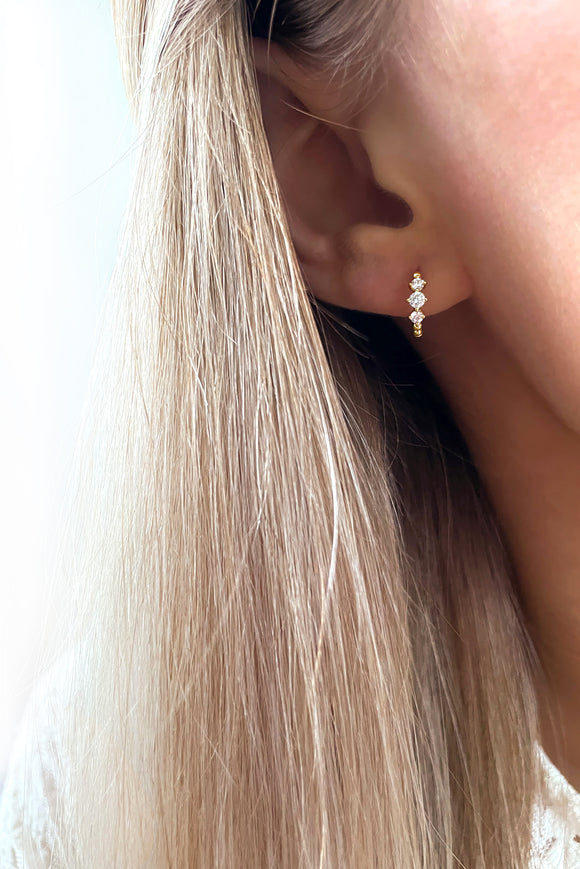 Boucles d'oreilles 'Anouk' Plaqué Or